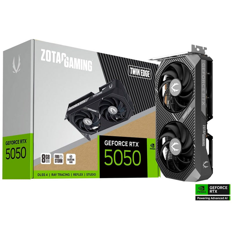 Tarjeta Gráfica Zotac Gaming GeForce RTX 5050 Twin Edge 8GB GDDR6 DLSS4